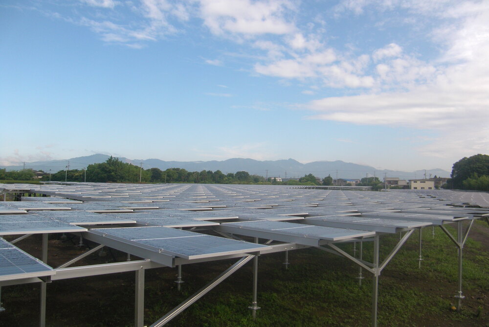 営農型太陽光発電の全景